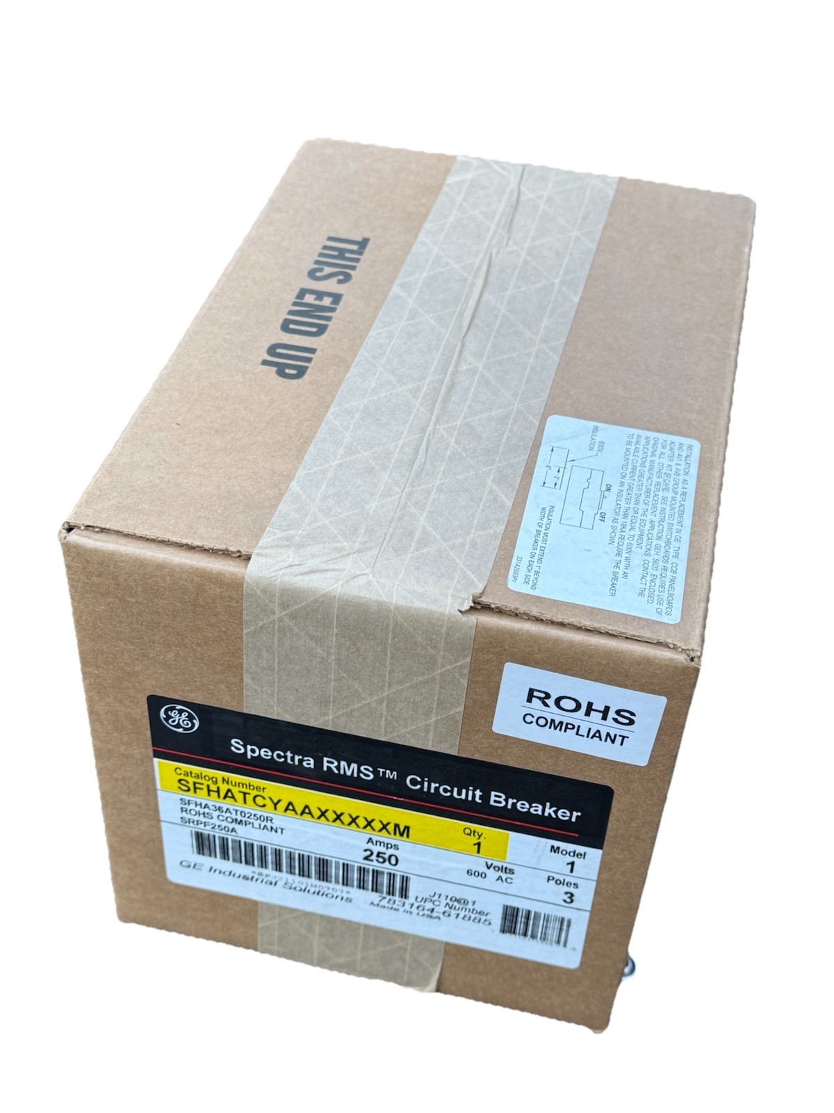 NEW GE SFHA36AT0250 3p 600v 250a 35k Circuit Breaker !FRAME ONLY!! NEW IN BOX